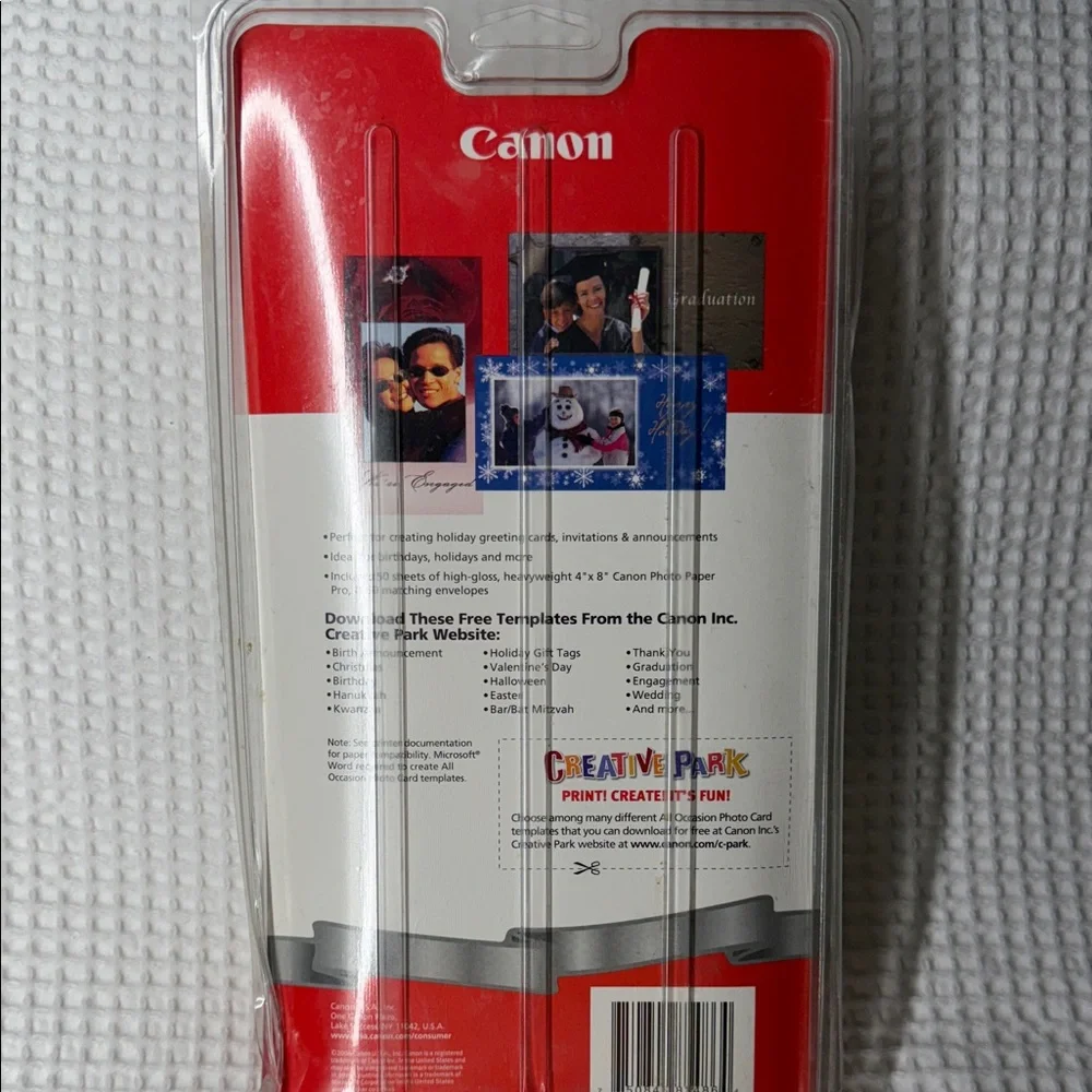 Canon Photo Paper - All Occasions Photo Cards - 4” x 8” - 50 count - 65lb